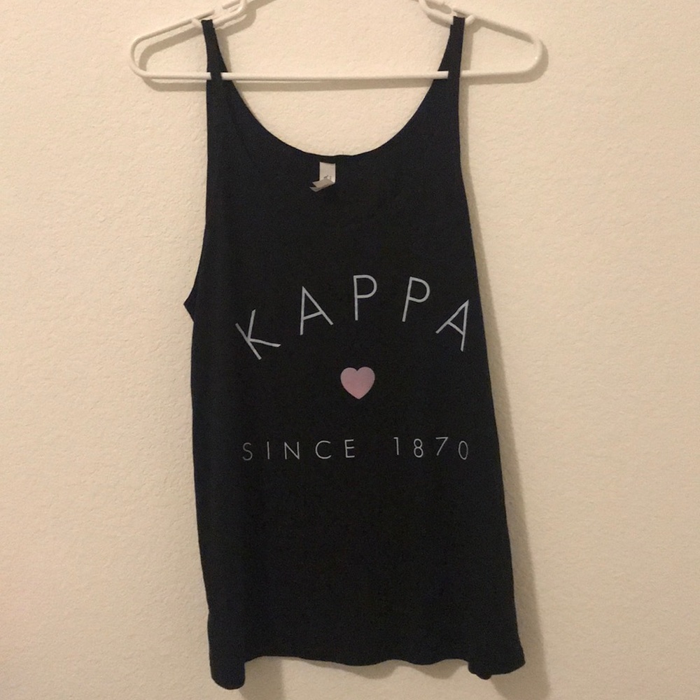 Black kappa love tank small